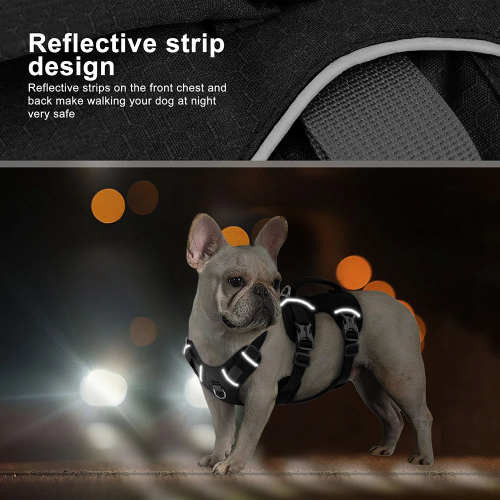 Escape-Proof Reflective Dog Harness – Adjustable Vest