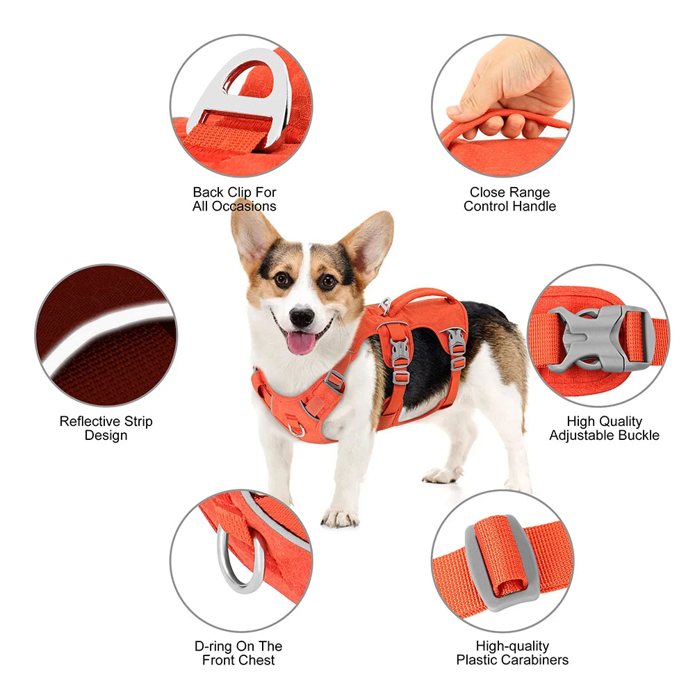 Escape-Proof Reflective Dog Harness – Adjustable Vest