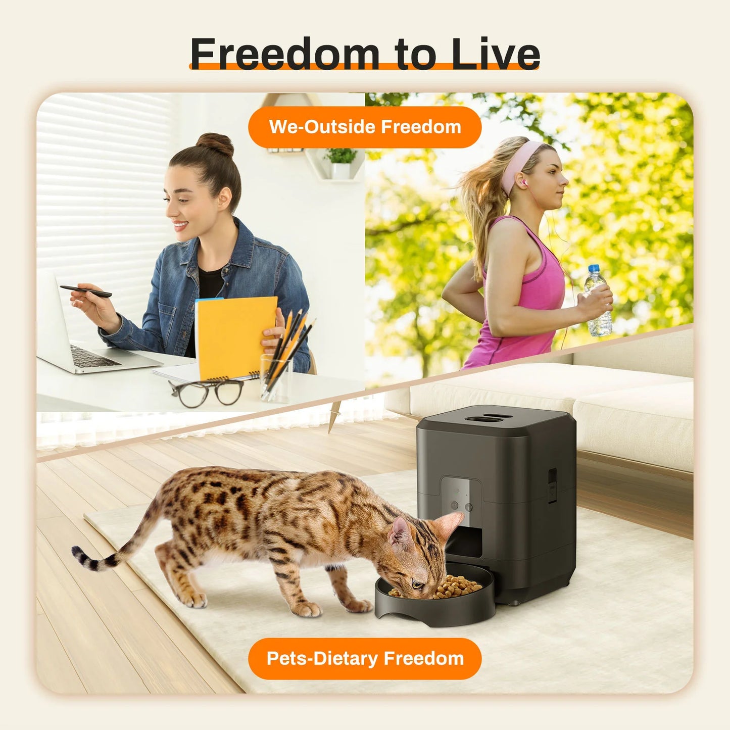 Intelligent Pet Feeder with Timer & Portion Control
