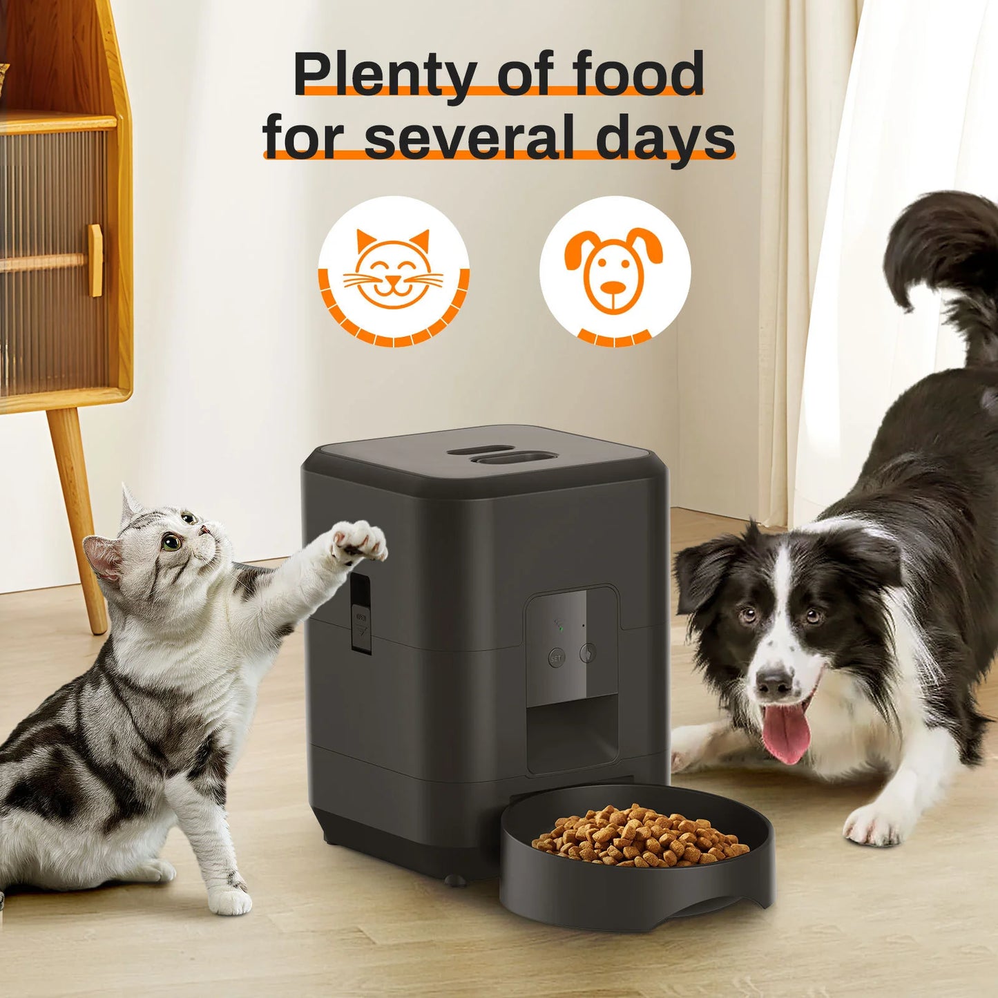 Intelligent Pet Feeder with Timer & Portion Control